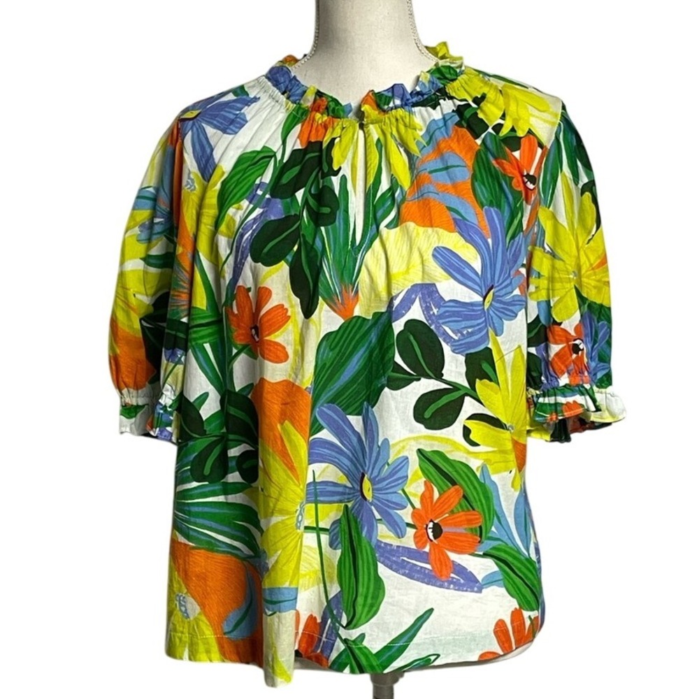 Velvet Graham &‎ Spencer Tropical Floral Blouse Women's Medium